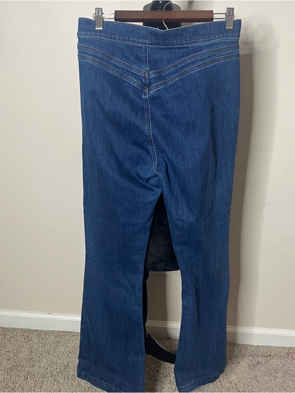 Veronica Beard Women’s Sheridan High Rise Exaggerated‎ Flare Blue Denim Jeans 30 - Picture 7 of 12